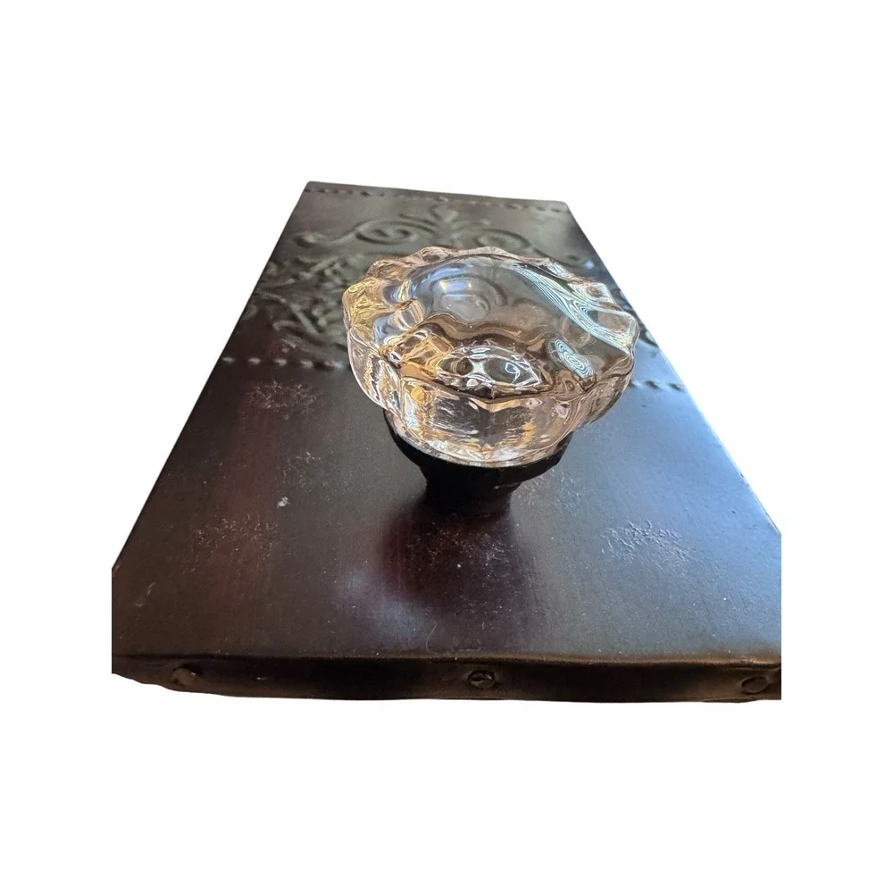 Pier 1 Hammered Tin & Glass Doorknob Wall Hook Farm Decor 2009